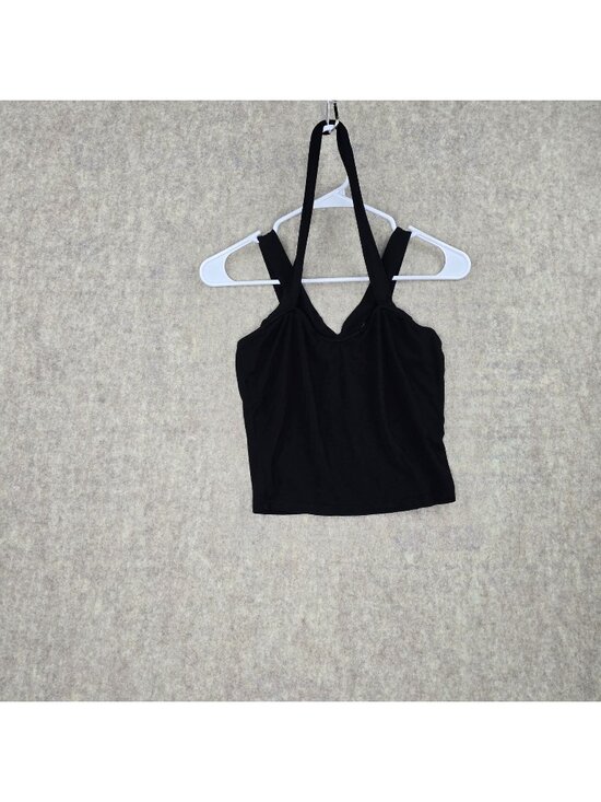 SHEIN Tops - Shein Womens Black Halter Strappy Tank Top Medium Lightweight Rayon Blend